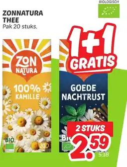 Dekamarkt Zonnatura thee aanbieding