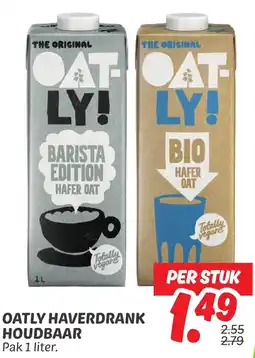 Dekamarkt Oatly haverdrank houdbaar aanbieding