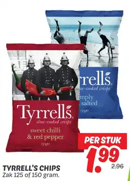 Dekamarkt Tyrrell's chips aanbieding