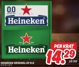 Dekamarkt Heineken original of 0.0 aanbieding