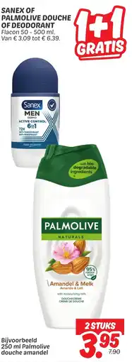 Dekamarkt Sanex of palmolive douche of deodorant aanbieding