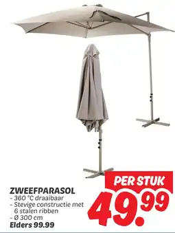 Dekamarkt Zweefparasol aanbieding
