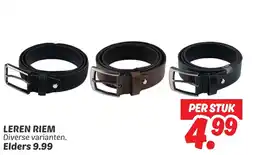Dekamarkt Leren riem aanbieding