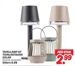 Dekamarkt Tafellamp of tuinlantaarn solar aanbieding
