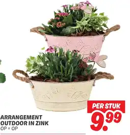 Dekamarkt Arrangement outdoor in zink aanbieding