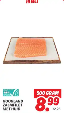 Dekamarkt Hoogland zalmfilet met huid aanbieding