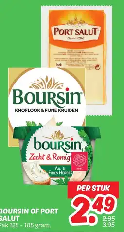 Dekamarkt Boursin of port salut aanbieding