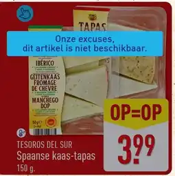 ALDI Tesoros del sur spaanse kaas-tapas aanbieding