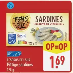 ALDI Tesoros Del Sur Pittige sardines aanbieding