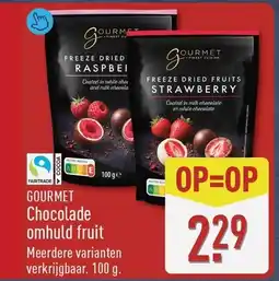 ALDI Gourmet Chocolade omhuld fruit aanbieding