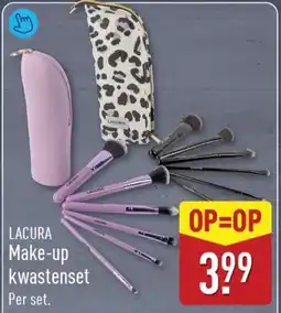 ALDI Laqura Make-up kwastenset aanbieding