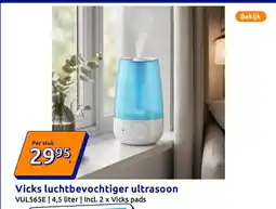 Action Vicks luchtbevochtiger ultrasoon aanbieding