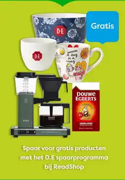 The Read Shop Spaar voor gratis producten met het D.E spaarprogramma aanbieding