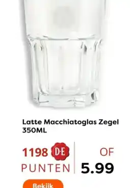The Read Shop Latte Macchiatoglas Zegel aanbieding
