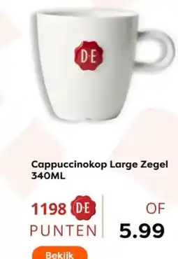 The Read Shop Cappuccinokop Large Zegel aanbieding