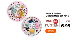 The Read Shop Blond X Senseo Onderzetters, Set Van 2 aanbieding