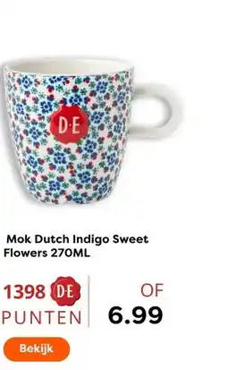 The Read Shop Mok Dutch Indigo Sweet Flowers aanbieding