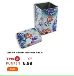 The Read Shop Koekblik Vierkant Folk Fever aanbieding