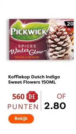 The Read Shop Koffiekop Dutch Indigo Sweet Flowers aanbieding