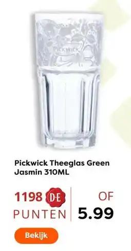 The Read Shop Pickwick Theeglas Green Jasmin aanbieding