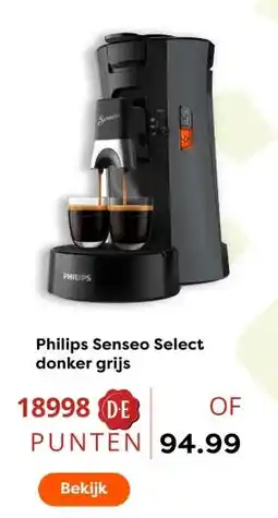 The Read Shop Philips Senseo Select donker grijs aanbieding
