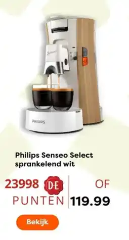 The Read Shop Philips Senseo Select sprankelend wit aanbieding