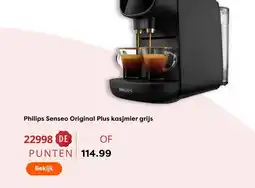 The Read Shop Philips Senseo Original Plus kasjmier grijs aanbieding