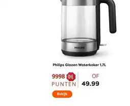 The Read Shop Philips Glazen Waterkoker aanbieding