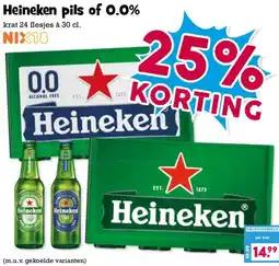 Boon`s Markt Heineken pils of 0.0% aanbieding