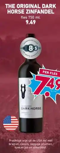 Boon`s Markt THE ORIGINAL DARK HORSE ZINFANDEL aanbieding