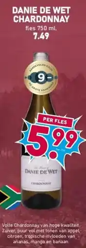 Boon`s Markt DANIE DE WET CHARDONNAY aanbieding