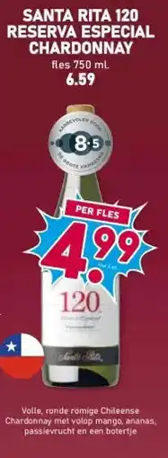 Boon`s Markt SANTA RITA 120 RESERVA ESPECIAL CHARDONNAY aanbieding