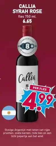 Boon`s Markt CALLIA SYRAH ROSE aanbieding
