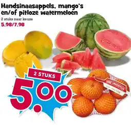 Boon`s Markt Handsinaasappels, mango's en/of pitloze watermeloen aanbieding