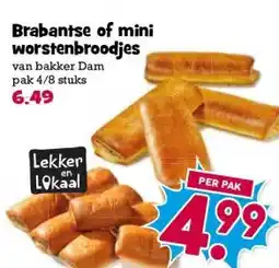 Boon`s Markt Brabantse of mini worstenbroodjes aanbieding