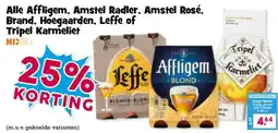 Boon`s Markt Alle Affligem. Amstel Radler, Amstel Rosé, Brand, Hoegaarden, Leffe of Tripel Karmeliet aanbieding