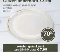 Boon`s Markt Glazen onderbord 32 cm aanbieding