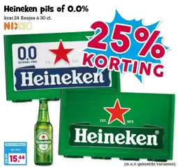 Boon`s Markt Heineken pils of 0.0% aanbieding