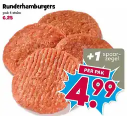 Boon`s Markt Runderhamburgers aanbieding