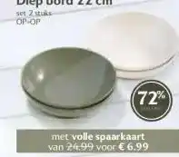 Boon`s Markt Diep bord 22 cm aanbieding
