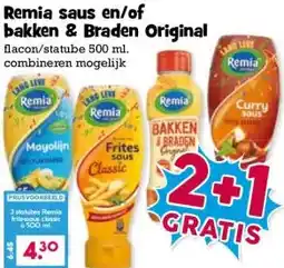 Boon`s Markt Remia saus en/of bakken & Braden Original aanbieding