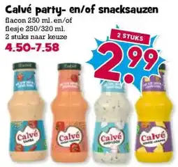 Boon`s Markt Calvé party- en/of snacksauzen aanbieding