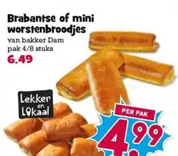 Boon`s Markt Brabantse of mini worstenbroodjes aanbieding
