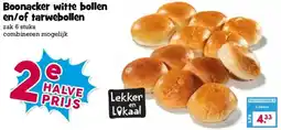 Boon`s Markt Boonacker witte bollen en/of tarwebollen aanbieding