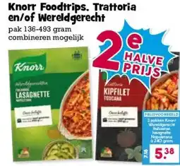 Boon`s Markt Knorr Foodtrips. Trattoria en/of Wereldgerecht aanbieding