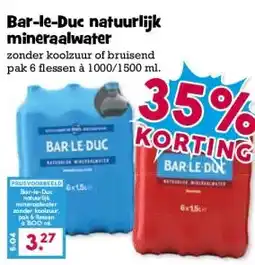 Boon`s Markt Bar-le-Duc natuurlijk mineraalwater aanbieding