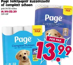 Boon`s Markt Page toiletpapier kussenzacht of compleet schoon aanbieding