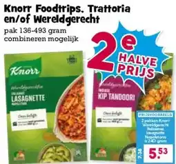 Boon`s Markt Knorr Foodtrips. Trattoria en/of Wereldgerecht aanbieding