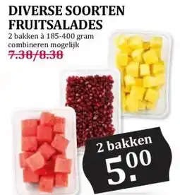 Boon`s Markt DIVERSE SOORTEN FRUITSALADES aanbieding