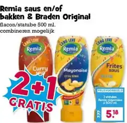 Boon`s Markt Remia saus en/of bakken & Braden Original aanbieding